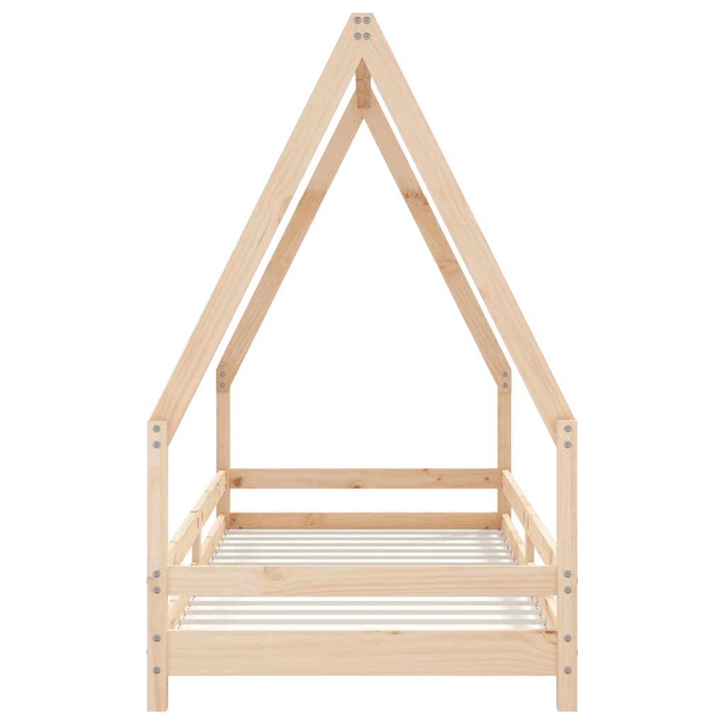 Children's bed frame 80x200 cm solid pine wood