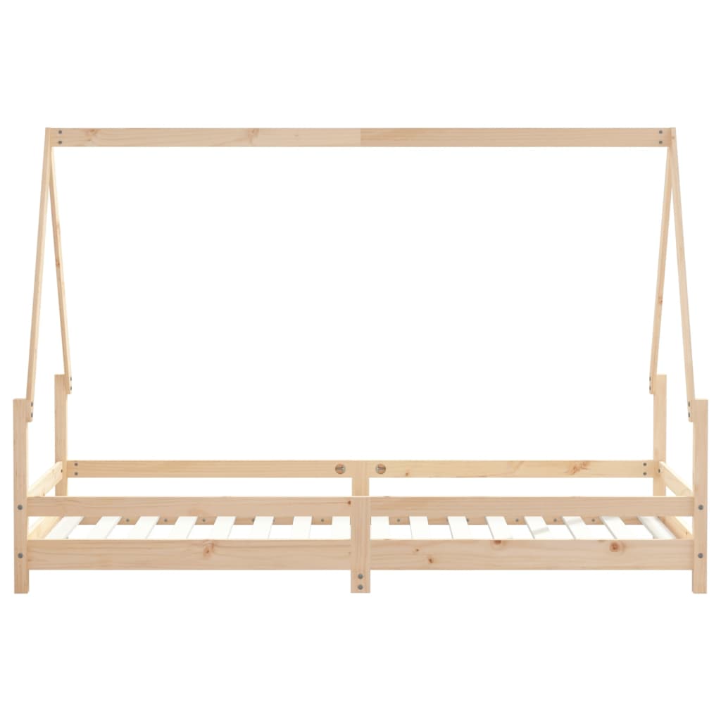 Children's bed frame 80x200 cm solid pine wood