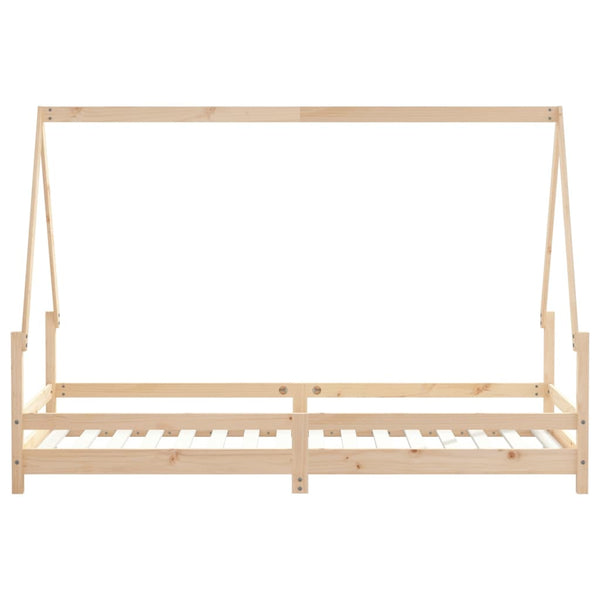 Children's bed frame 80x200 cm solid pine wood