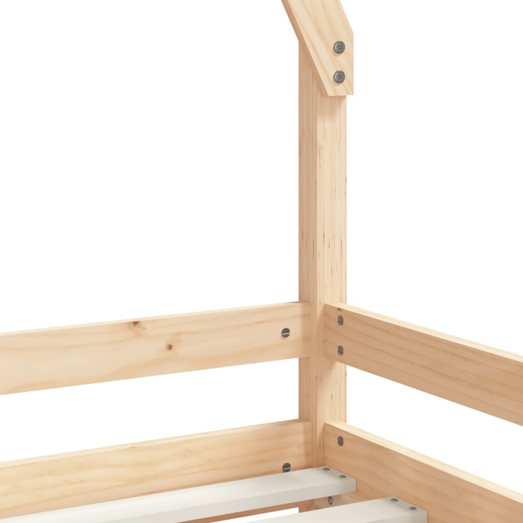 Children's bed frame 80x200 cm solid pine wood