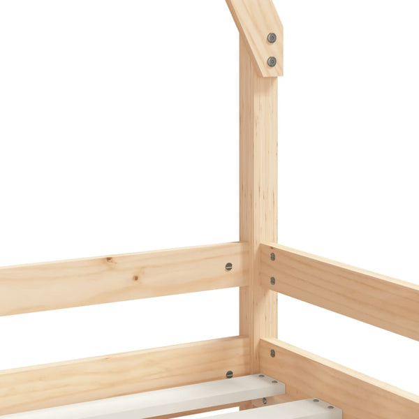 Children's bed frame 80x200 cm solid pine wood