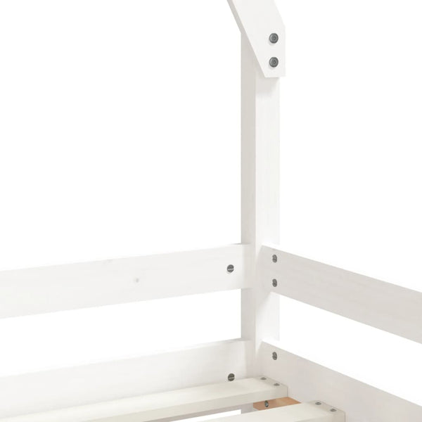 Children's bed frame 80x200 cm white solid pine