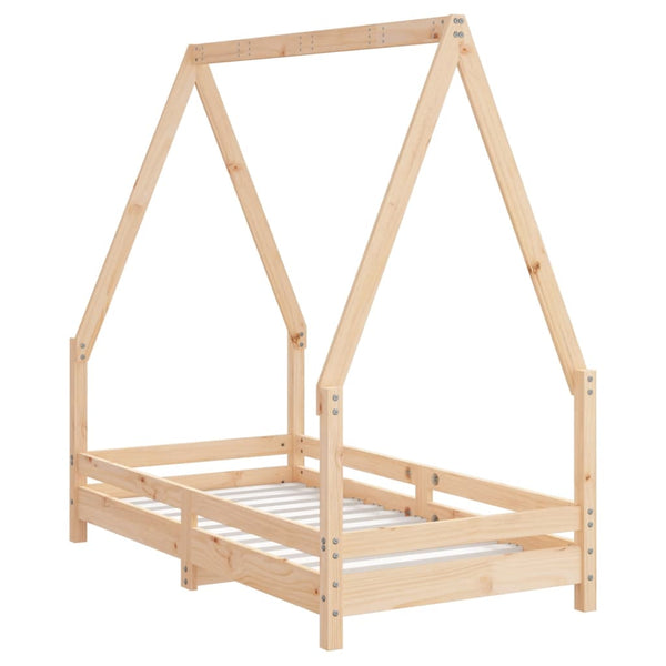 Children's bed frame 70x140 cm solid pine