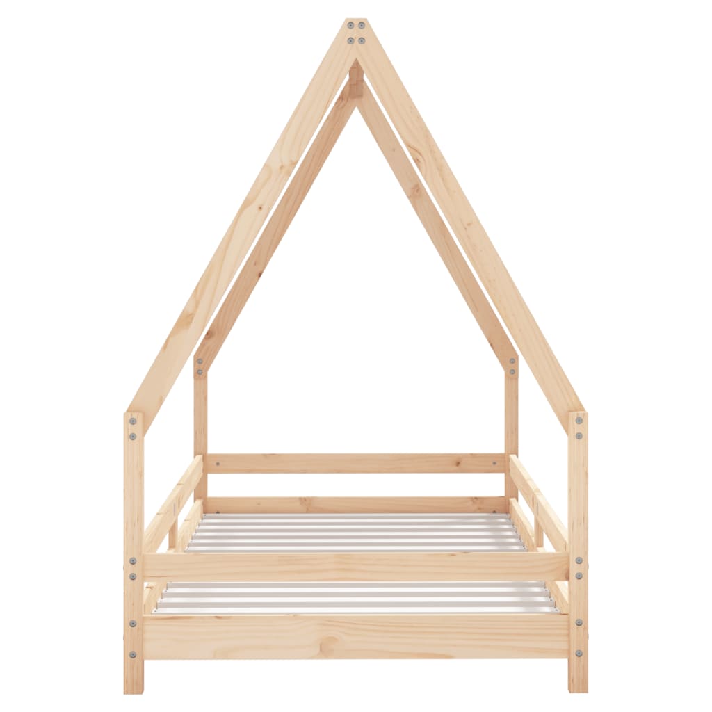 Estructura de cama infantil 90x190 cm madera maciza de pino