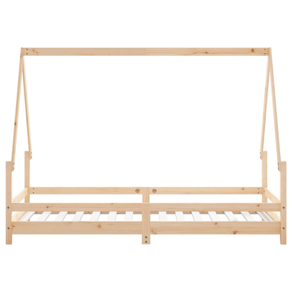 Estructura de cama infantil 90x190 cm madera maciza de pino