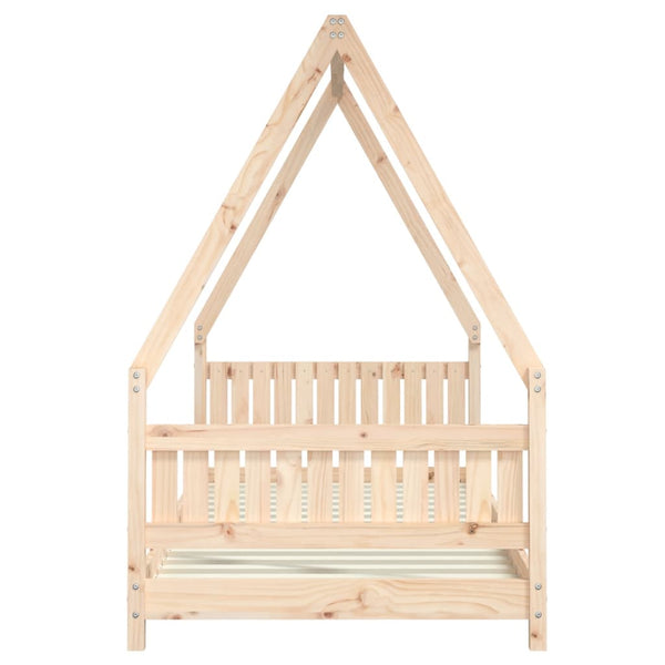 Estructura de cama infantil de pino macizo 90x200 cm