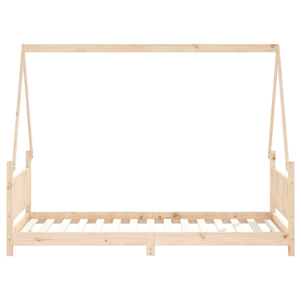 Estructura de cama infantil 90x190 cm madera maciza de pino