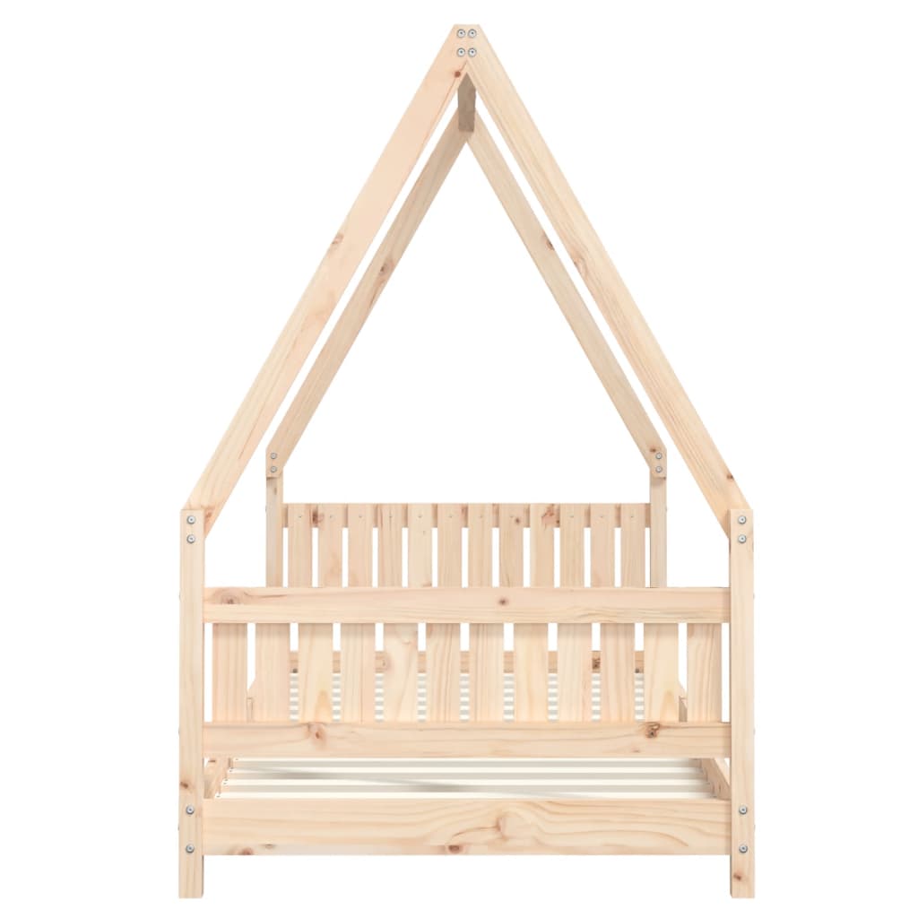 Estructura de cama infantil 90x190 cm madera maciza de pino