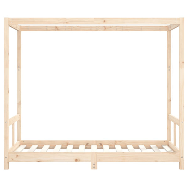 Estructura de cama infantil de pino macizo 80x160 cm