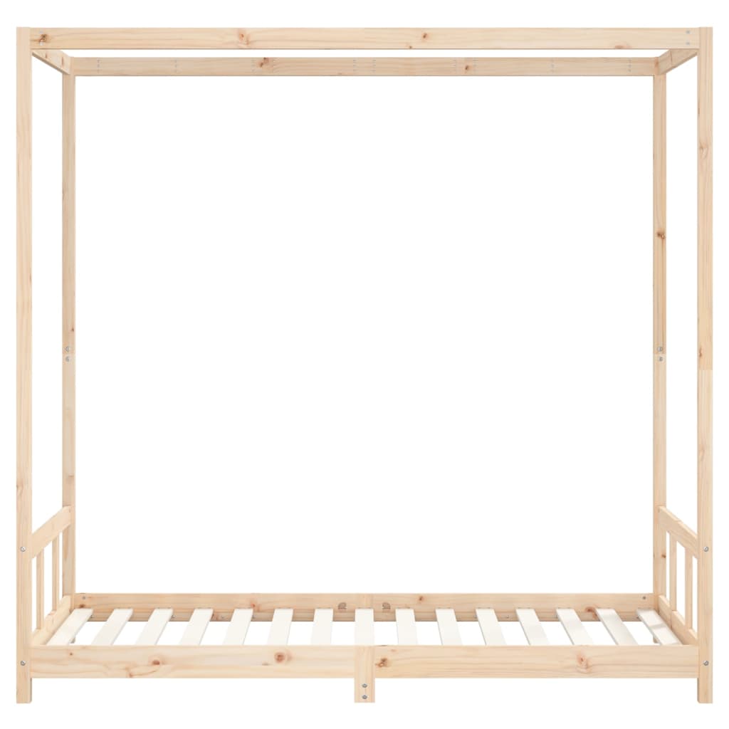 Estructura de cama infantil 90x190 cm madera maciza de pino