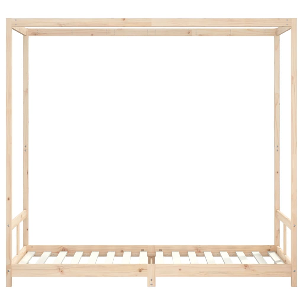 Children's bed frame 80x200 cm solid pine wood