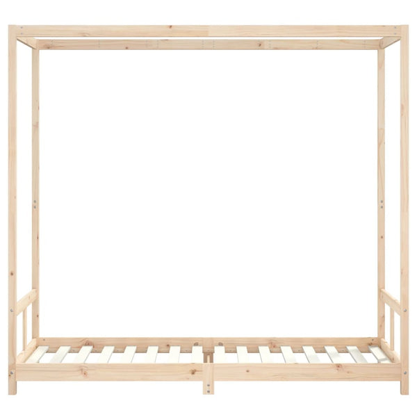 Children's bed frame 80x200 cm solid pine wood