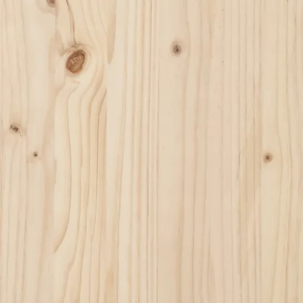 Estructura de cama infantil de pino macizo 70x140 cm