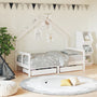 Estructura de cama infantil con cajones 80x160 cm pino macizo blanco