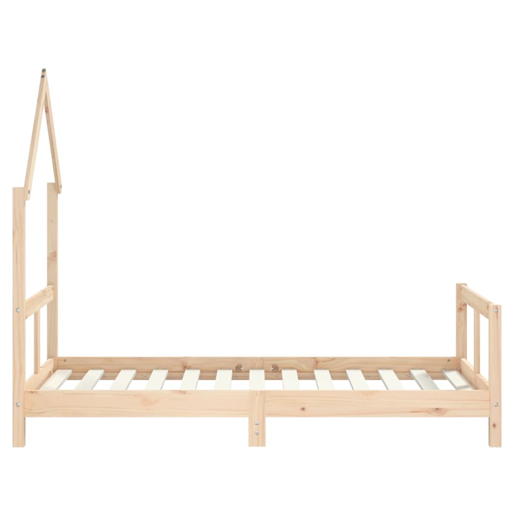 Estructura de cama infantil de pino macizo 80x160 cm