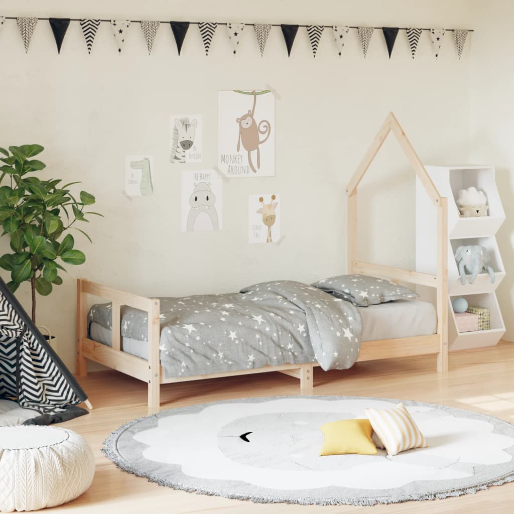 Children's bed frame 80x160 cm solid pine