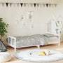 Estructura de cama infantil 90x190 cm pino macizo blanco