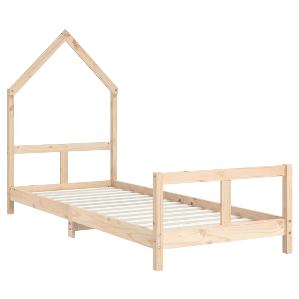 Estructura de cama infantil 80x200 cm madera maciza de pino