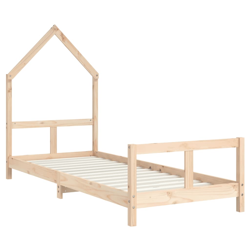 Children's bed frame 80x200 cm solid pine wood