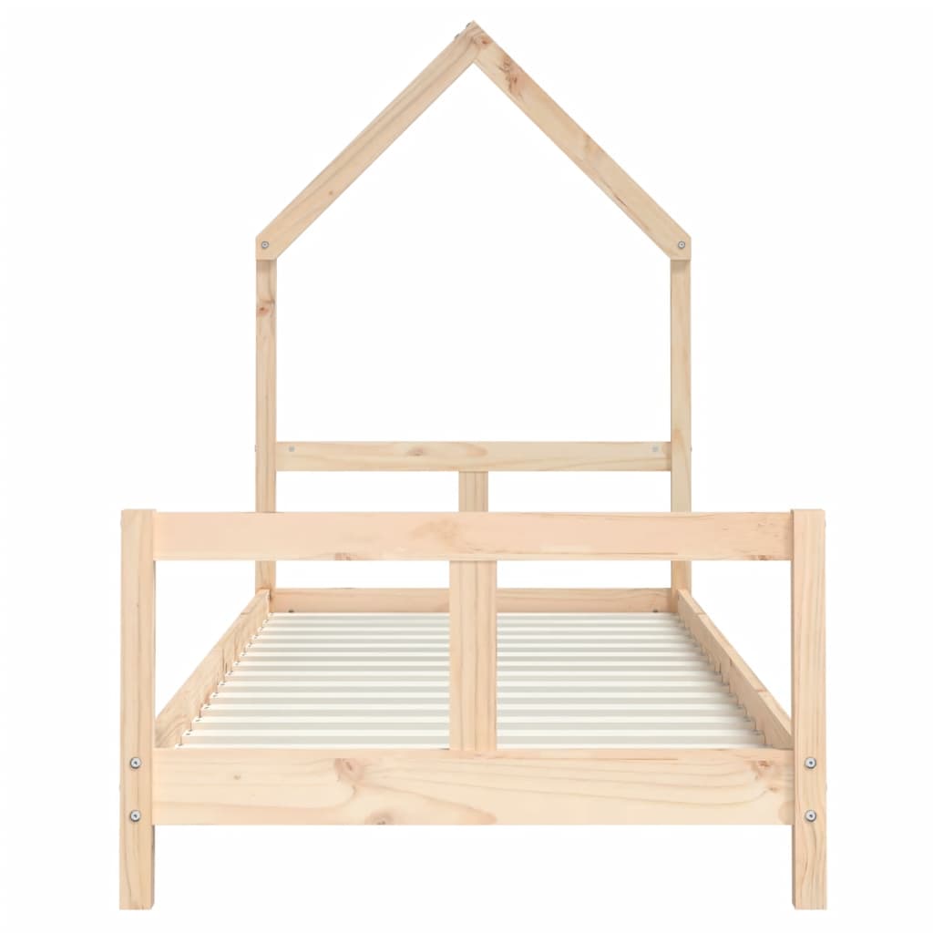 Estructura de cama infantil 80x200 cm madera maciza de pino