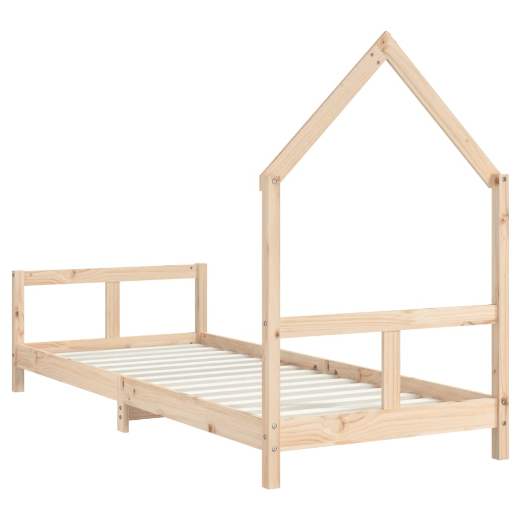 Estrutura de cama infantil 80x200 cm madeira de pinho maciça