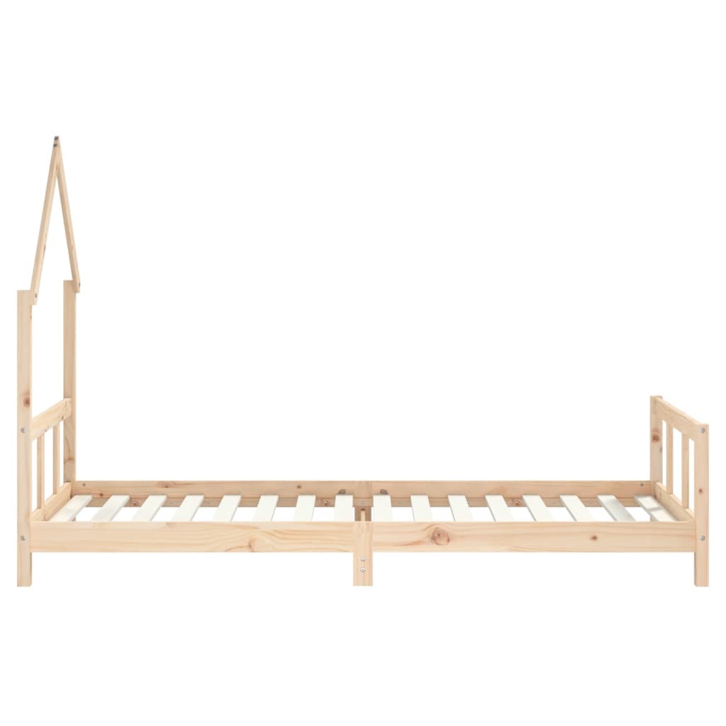 Estructura de cama infantil de pino macizo 90x200 cm