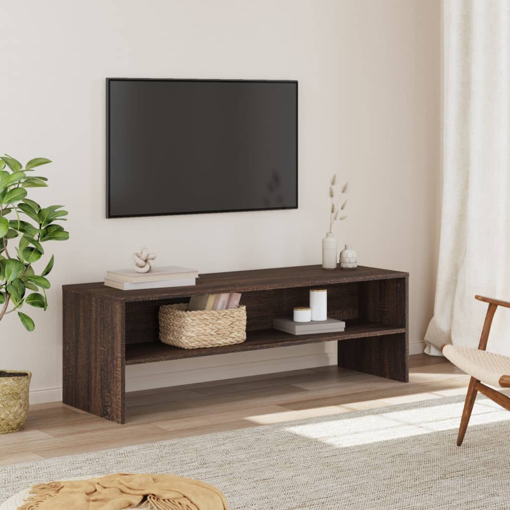 Móvel de TV 120x40x40 cm derivados de madeira carvalho castanho