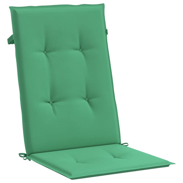 Cadeiras de jardim reclináveis c/ almofadões 4 pcs teca maciça
