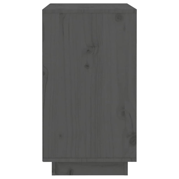 Garrafeira 55,5x34x61 cm madeira de pinho maciça cinzento