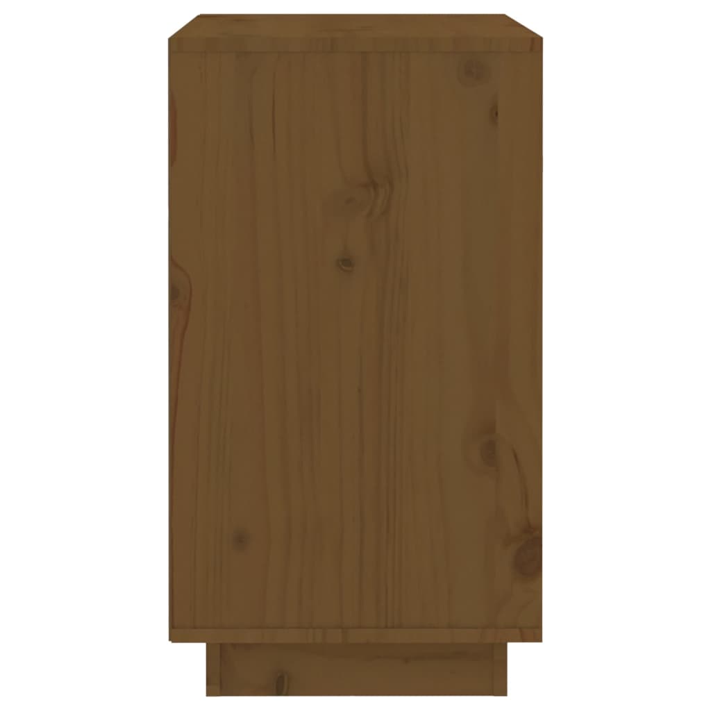 Botellero 55,5x34x61 cm madera maciza de pino marrón miel