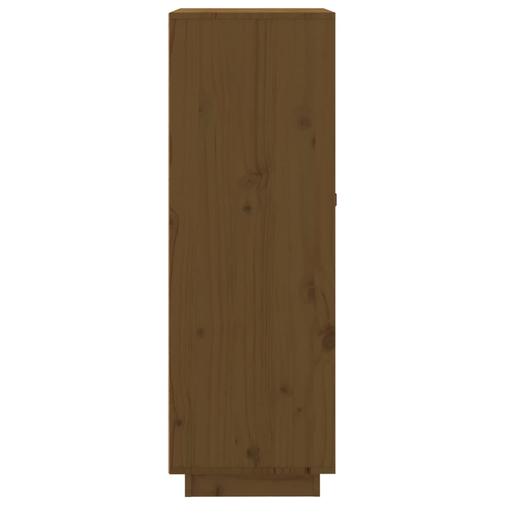 Wine rack 45x34x100 cm solid pine wood honey brown