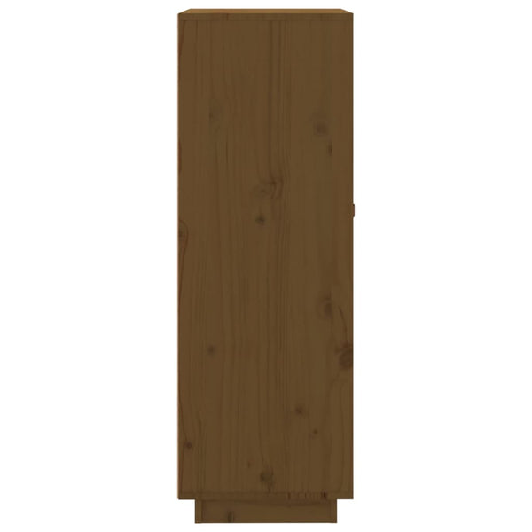 Garrafeira 45x34x100 cm madeira de pinho maciça castanho mel