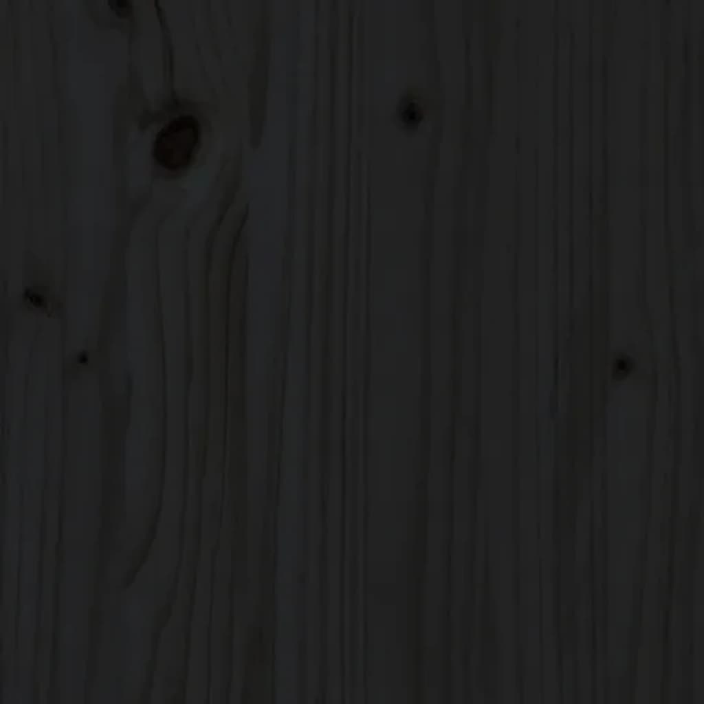 Garrafeira 45x34x100 cm madeira de pinho maciça preto