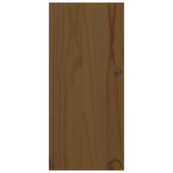 Garrafeira 56x25x56 cm madeira de pinho maciça castanho mel