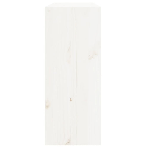 Garrafeira 62x25x62 cm madeira de pinho maciça branco