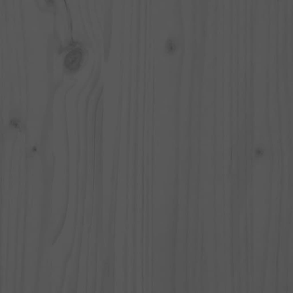 Garrafeira 62x25x62 cm madeira de pinho maciça cinzento