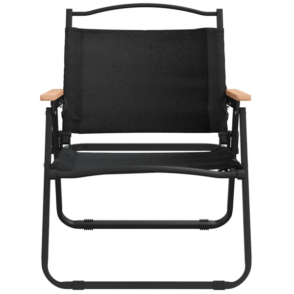 Cadeiras de campismo 2 pcs 54x43x59 cm tecido oxford preto