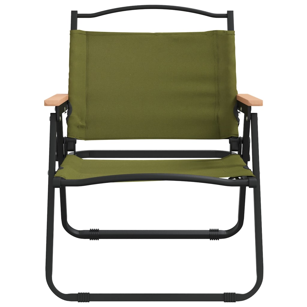 Cadeiras de campismo 2 pcs 54x43x59 cm tecido oxford verde