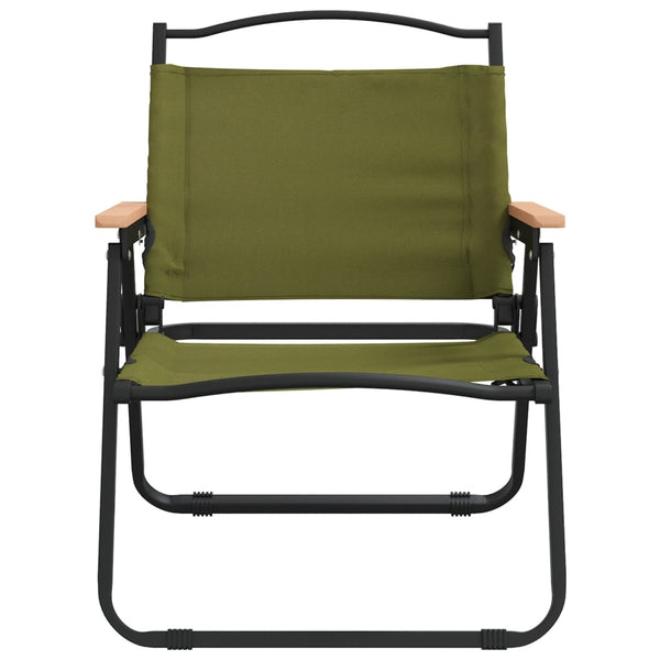 Cadeiras de campismo 2 pcs 54x43x59 cm tecido oxford verde