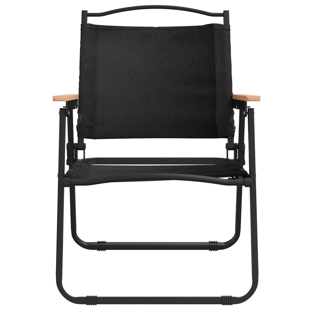 Cadeiras de campismo 2 pcs 54x55x78 cm tecido oxford preto
