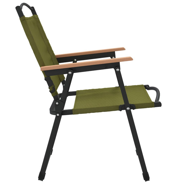 Cadeiras de campismo 2 pcs 54x55x78 cm tecido oxford verde