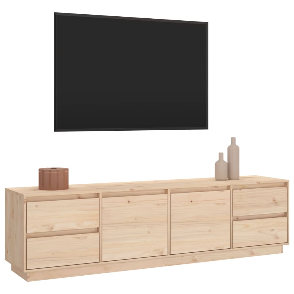 Móvel de TV 176x37x47,5 cm madeira de pinho maciça