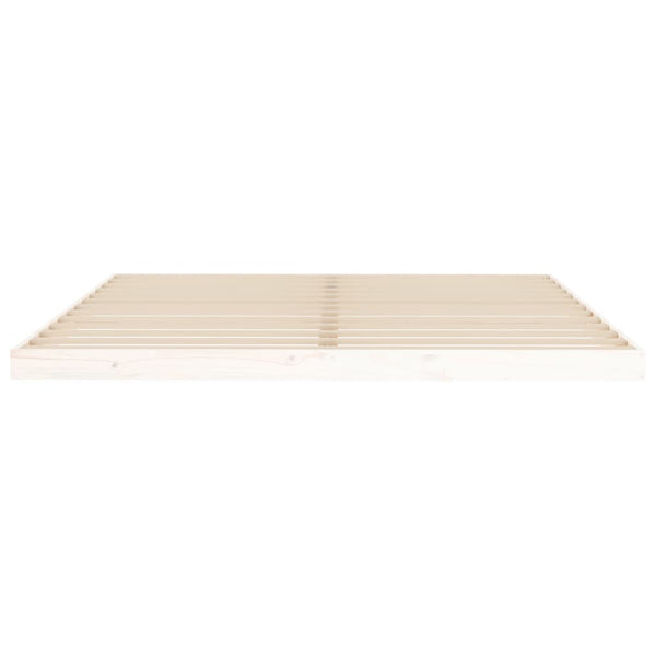 Estructura de cama super king size 180x200 cm pino macizo blanco