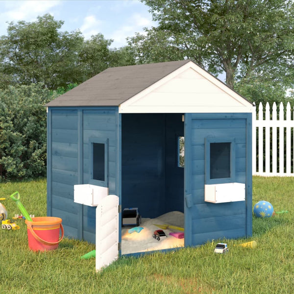 Playhouse with lockable door and solid fir planters