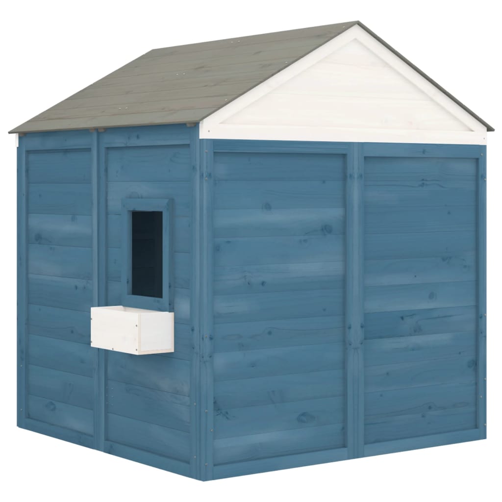 Playhouse with lockable door and solid fir planters