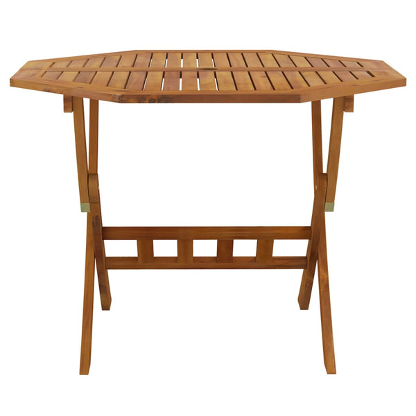 Mesa de jardim dobrável 90x75 cm madeira de acácia maciça