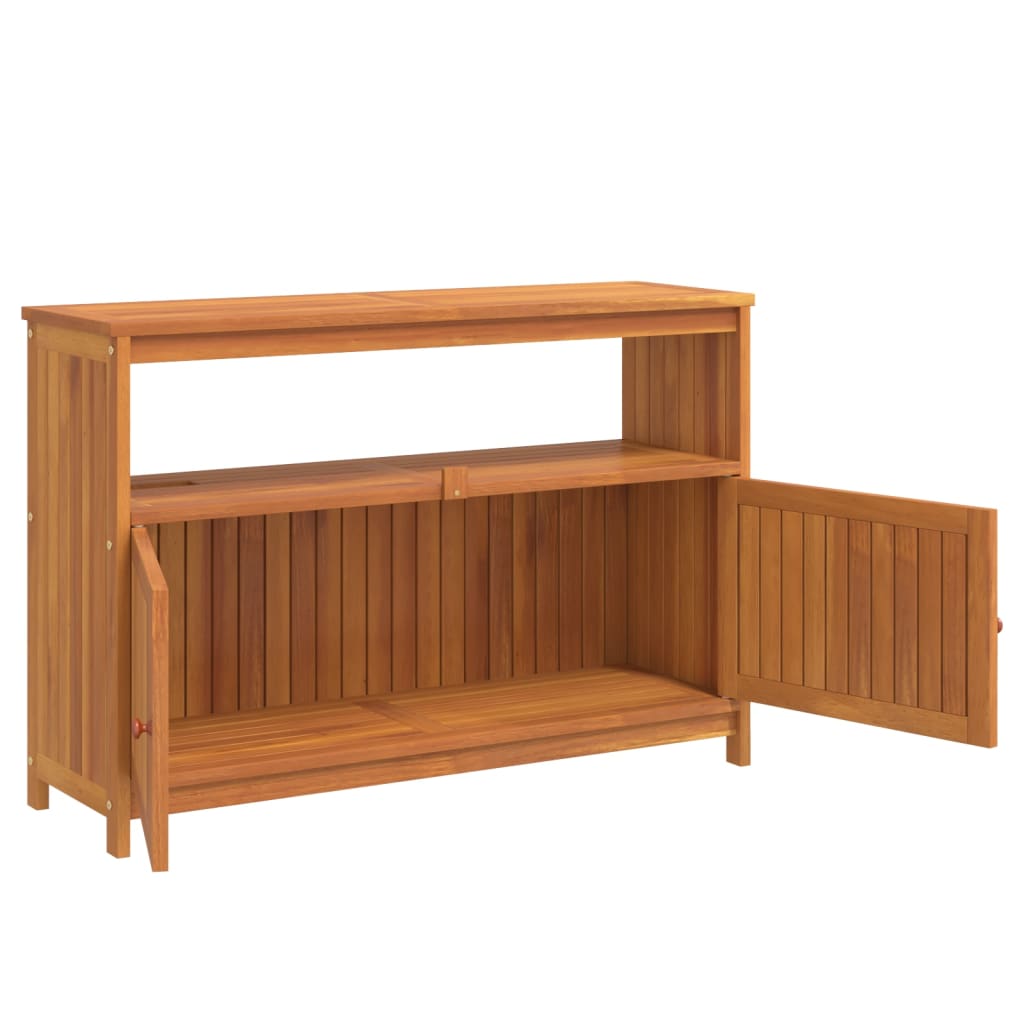 Mesa consola para jardim 110x35x75 cm madeira de acácia maciça