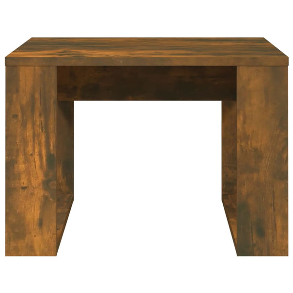 Mesa de apoio 50x50x35 cm derivados de madeira carvalho fumado