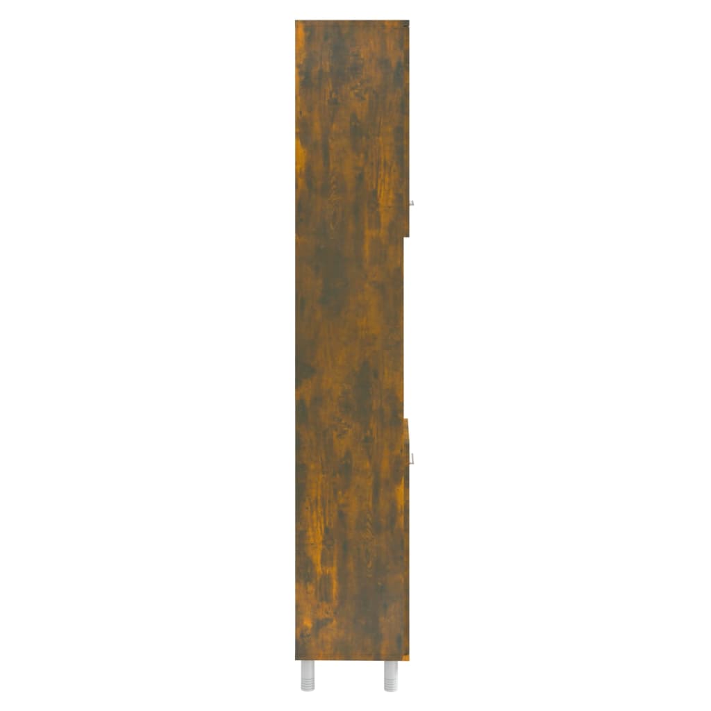 Armário p/ WC 30x30x179 cm derivados de madeira carvalho fumado
