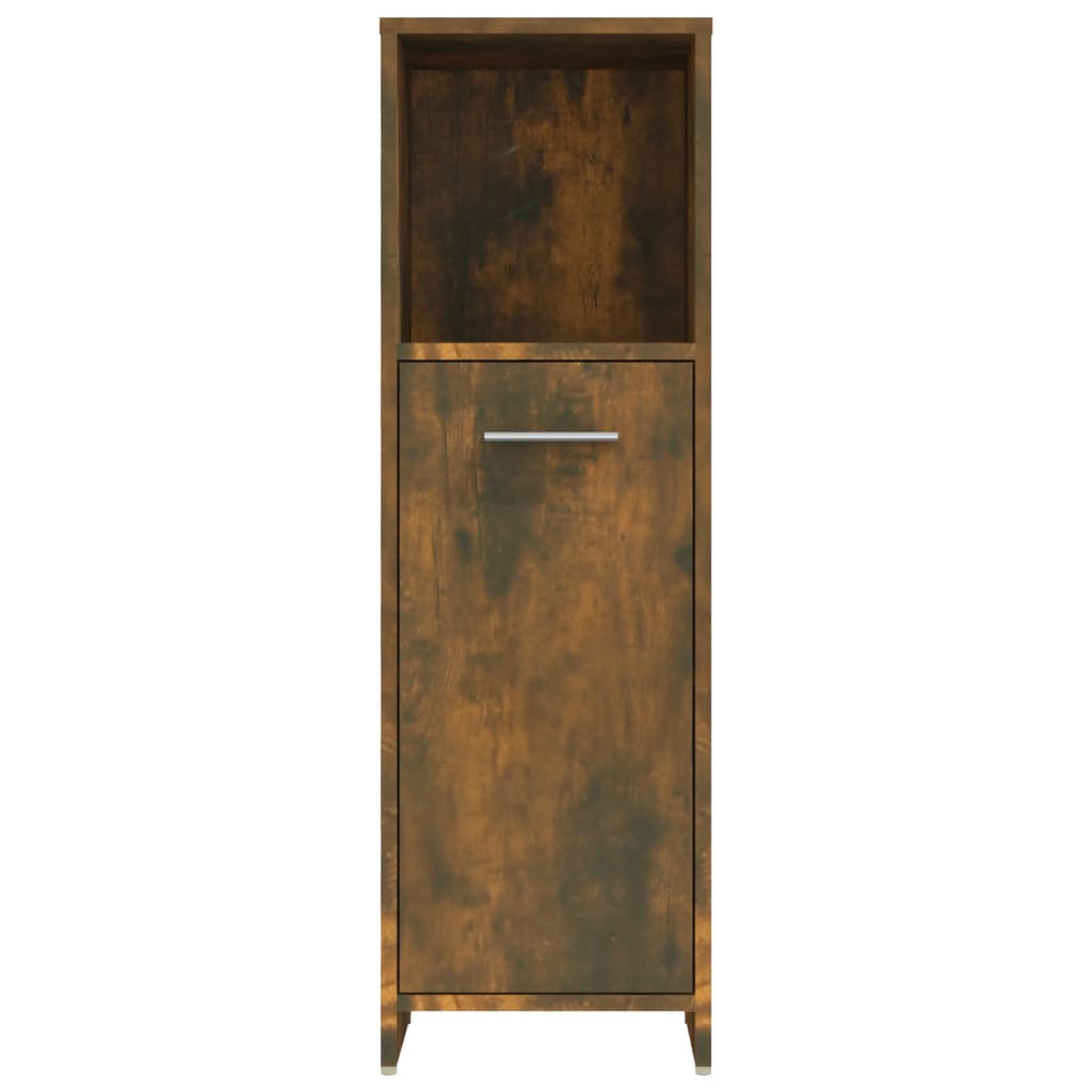 Bathroom cabinet 30x30x95 cm smoked oak wood